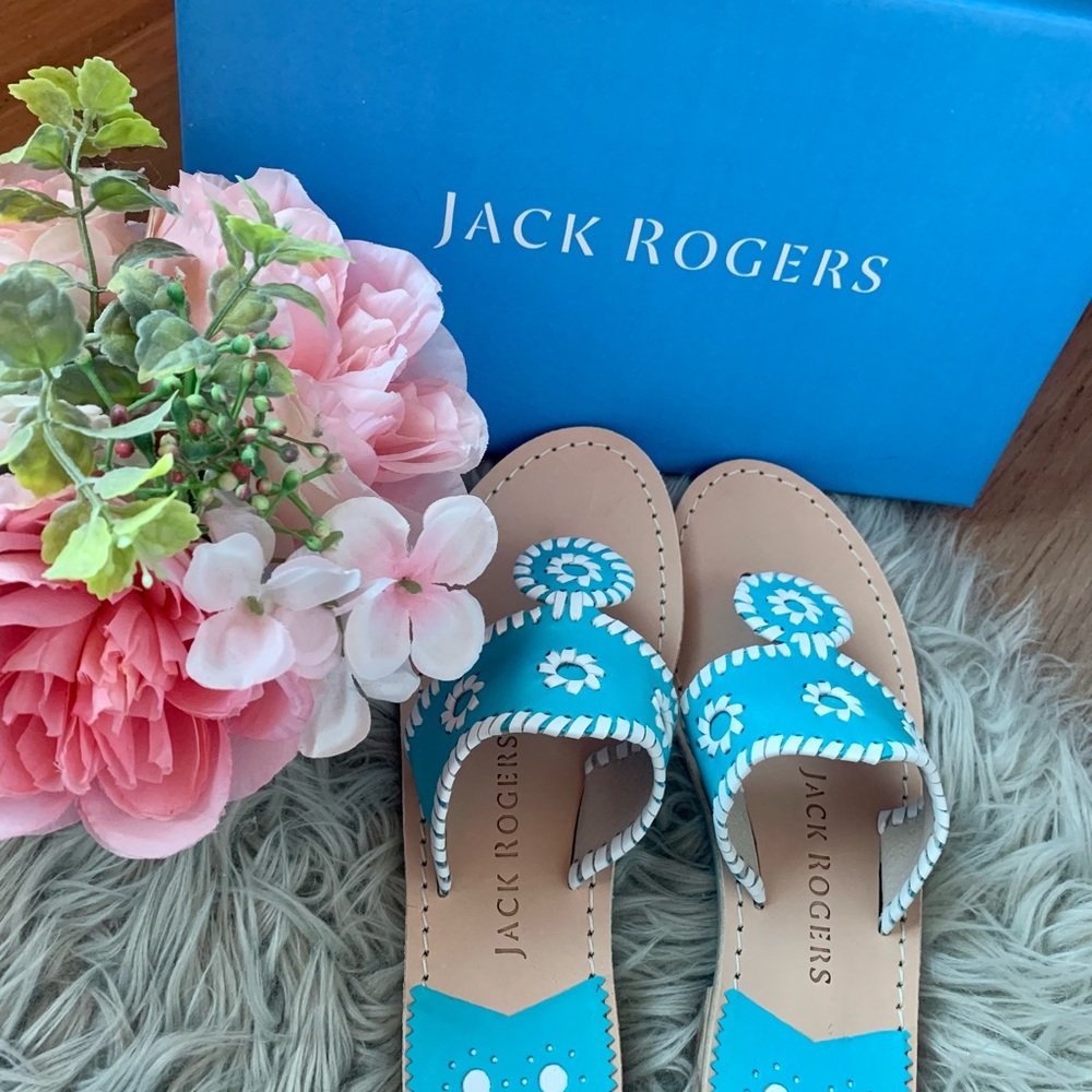 NWT Jack Rogers Leather Thong Sandal ✨